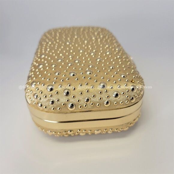 Elegant Gold Evening Clutch Purse - Picture 5 of 10